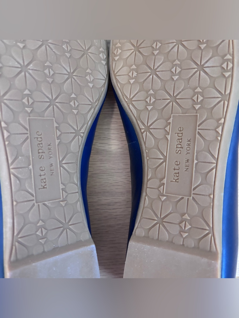 Final sale New Kate Spade Kiersten genuine leather ballet flats blazer blue colo - Picture 16 of 16